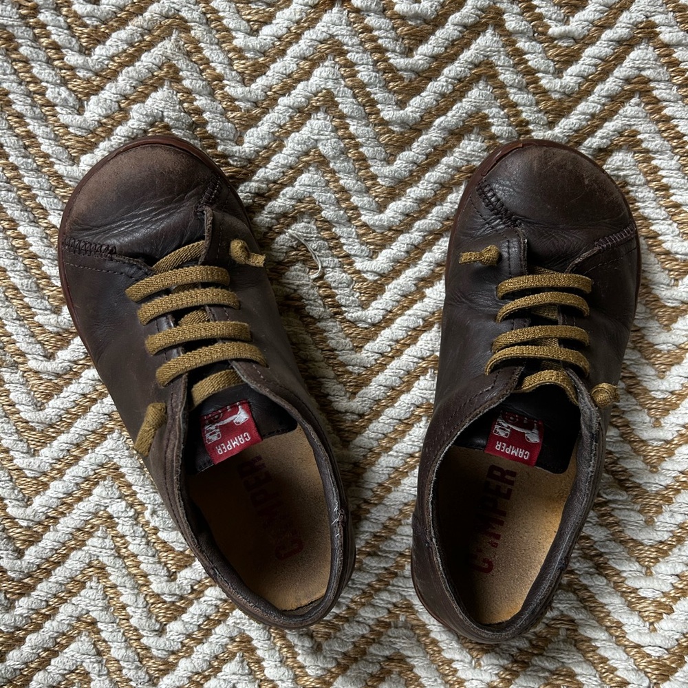 Camper kids Brown Leather Shoes